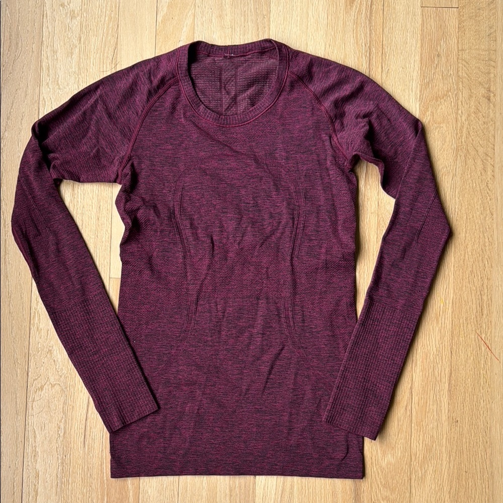 lululemon athletica Long Sleeve Tee - Burgundy